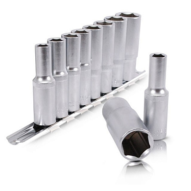 Набор удлиненных головок на планке INTERTOOL ET-6009