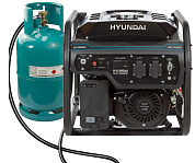 Двухтопливный генератор Hyundai HHY 3050FE+ГМ
