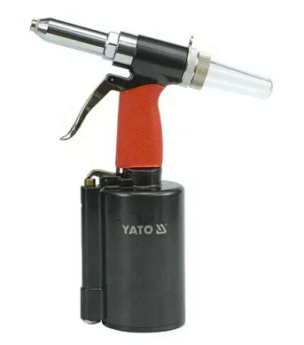 Пневмозаклепочник  для заклепок YATO YT-3618 (Ø= 2,4; 3,2; 4,0; 4,8; 6,4 мм, l= 16 мм, F= 1390 кг)