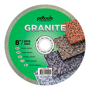 Круг алмазный отрезной PDTools GRANITE 1A1R 200 для стационарного оборудования