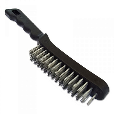 Щетка пятирядная Lessmann 250х50.8х55-60 мм скрученный жгутами стальной провод