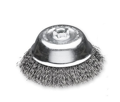 Щетка чашечная Lessmann 150 мм М14 стальная гофрированная проволока