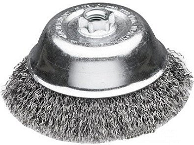 Щетка чашечная Lessmann 100 мм М14 стальная гофрированная проволока