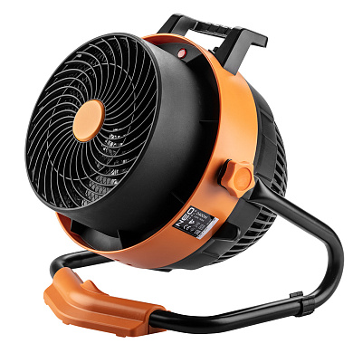 Тепловая пушка электрическая Neo Tools 90-071 (2в1, 2.4кВт, 35-50м кв, 460м куб/час)