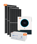Солнечная электростанция (СЭС) LogicPower Стандарт 11kW АКБ 9.6kWh mGel 200 Ah