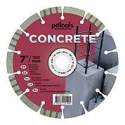 Круг алмазный отрезной PDTools CONCRETE 1A1RSS/C1 180 для ручного инструмента