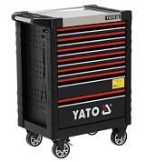 Сервисный шкаф с 7 ящиками YATO YT-55306 (190 инструментов, с замком)