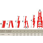 Лестница алюминиевая 3-х секционная универсальная раскладная INTERTOOL LT-0306