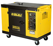 Генератор дизельный закрытого типа SIGMA 5713021 (230В, 5.0/5.5кВт, 4-тактный, электрозапуск)