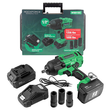 Гайковерт ударный аккумуляторный Rock FORCE RF-WT02F1161 (1/2'')