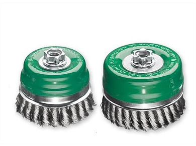 Щетка чашечная Lessmann 80 мм М14 нержавеющая проволока