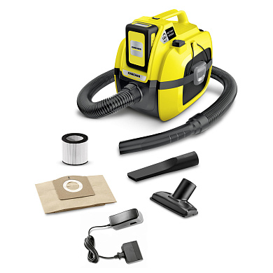 Хозяйственный пылесос Karcher WD 1 COMPACT BATTERY SET