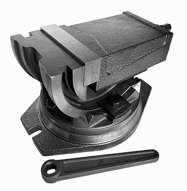 Тиски станочные глобусные прецизионные двухповоротные 9craft QHK125