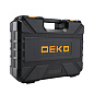 Аккумуляторный шуруповёрт Deko DKCD12FU-LI + набор 104 инструментов в кейсе