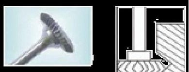 Проминструмент град 90 25,0х5,0х6,0х45 ВК8 Борфреза дисковые с углом 90 град.