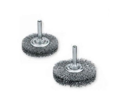 Щетка цилиндрическая Lessmann 50x14х12 мм нержавеющая гофрированная проволока