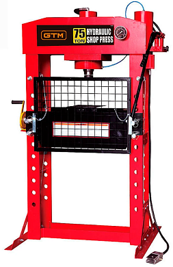 Пресс пневмогидравлический GTM TY75021 (75т, с манометром)