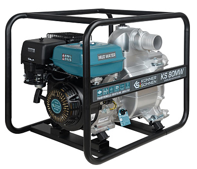 Мотопомпа для грязной воды Konner&Sohnen KS 80MW