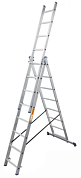 Лестница алюминиевая 3-х секционная BLUETOOLS Expert (3х8 ступеней) (160-9025)