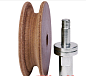 Кожаный круг WorkMan 708028 для доводки инструмента на шлифовально полировальном станке