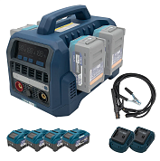 Аккумуляторный сварочный аппарат PROFI-TEC PCWM12080VX Max (4×PT2080VXmax (8.0 Aг), ЗУ)