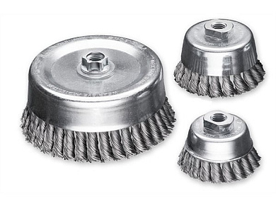 Щетка чашечная Lessmann 90 мм М14 стальная проволока