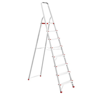 фото Стремянка алюминиевая 8 ступеней INTERTOOL LT-1008 Стремянка алюминиевая 8 ступеней INTERTOOL LT-1008