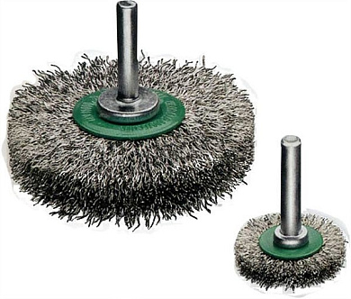 Щетка цилиндрическая Lessmann 20x4 мм нержавеющая гофрированная проволока