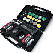 Угловая аккумуляторная шлифмашина FIXTOOL Pomogator BLACKOUT с 2 АКБ 4A 18V (FIX200WBATMK)