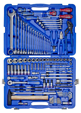 Набор инструментов универсальный 128 ед. 1/4"+1/2"