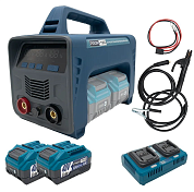 Аккумуляторный сварочный аппарат PROFI-TEC PCWM12040PP, 80V (2×PT4040PP (4.0 Aч), двухпортовый ЗУ)