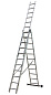 Лестница алюминиевая 3-х секционная Квітка LADDER PRO (3х11 ступеней) (160-9008)