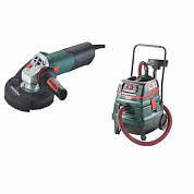 профи набор metabo we 15-125 hd ушм + набор ged 125 + пылесос asr 35 m ацп Профи набор Metabo WE 15-125 HD УШМ + Набор GED 125 + пылесос ASR 35 M АЦП